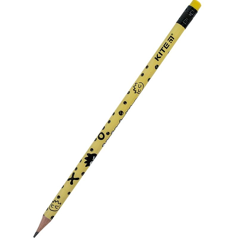 Олівець чорнографітний Kite з гумкою HK -2 HK24-056-2
