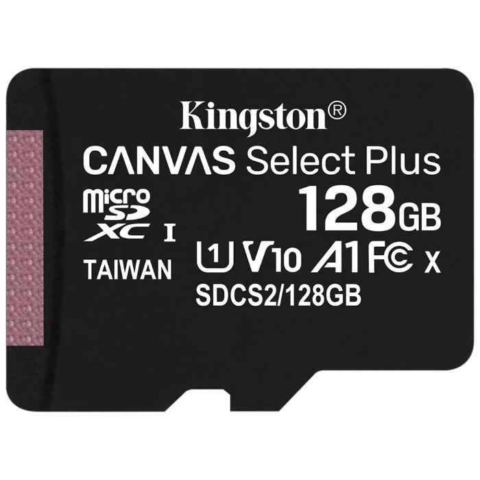 Карта памяті Kingston 128GB microSDXC Class 10 Canvas Select Plus 100R A1 (SDCS2/128GBSP) Карта памяті Kingston 128GB microSDXC Class 10 Canvas Select Plus 100R A1 (SDCS2/128GBSP)