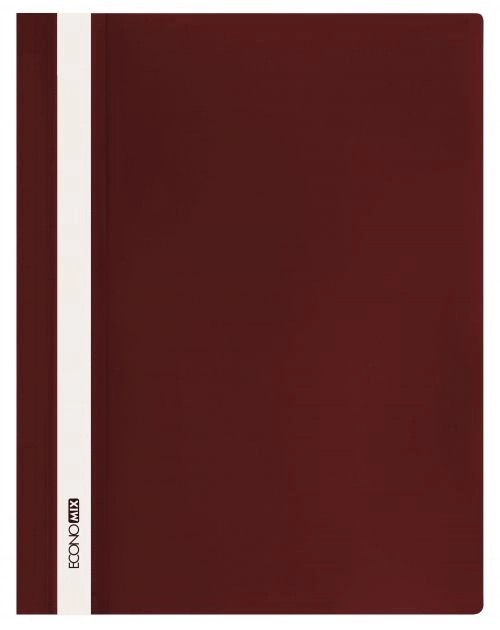 ШВИДКОЗШИВАЧ пластиковий А4  Economix 31511-18 бордовий