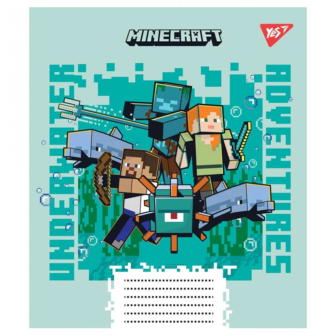 Зошит 12 аркушів лінія YES Minecraft 766546