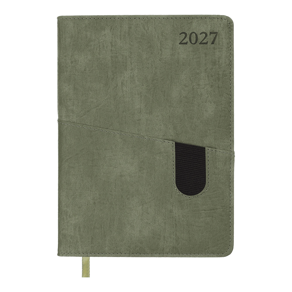 Щоденник датов 2027 TACTIC A5 оливковий штучна шкіра/поролон BM.211005-36 Щоденник датов 2027 TACTIC A5 оливковий штучна шкіра/поролон BM.211005-36