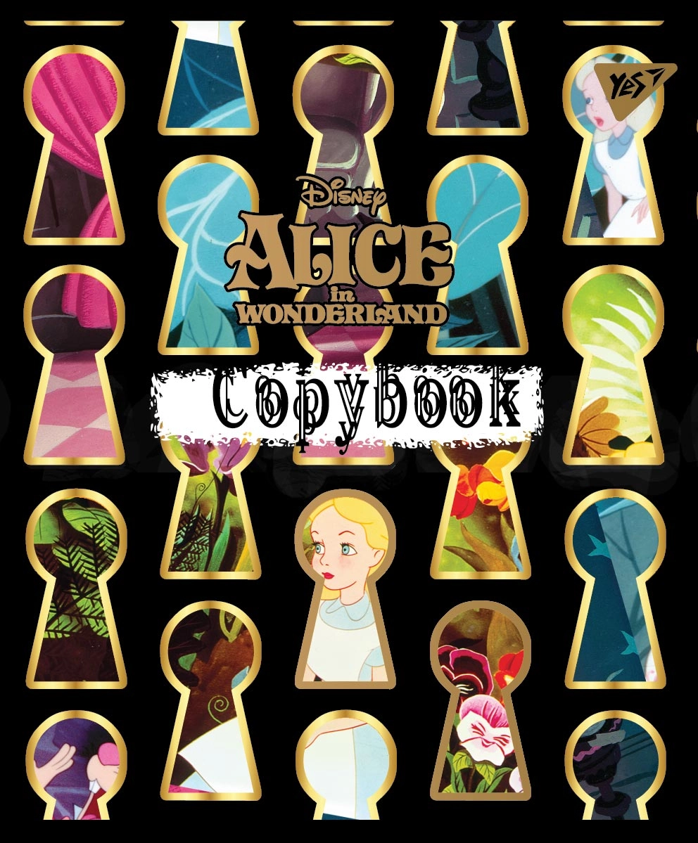 Зошит 12 аркушів коса лінія YES Alice матовий 764248