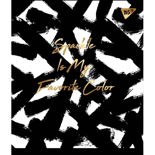 Зошит 48 аркушів лінія YES Black abstract 765284