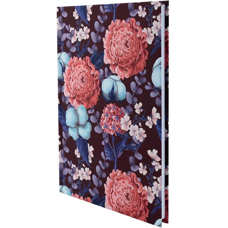 Книга записна тверда обкл А5 96 арк кліт Bloom фіолет