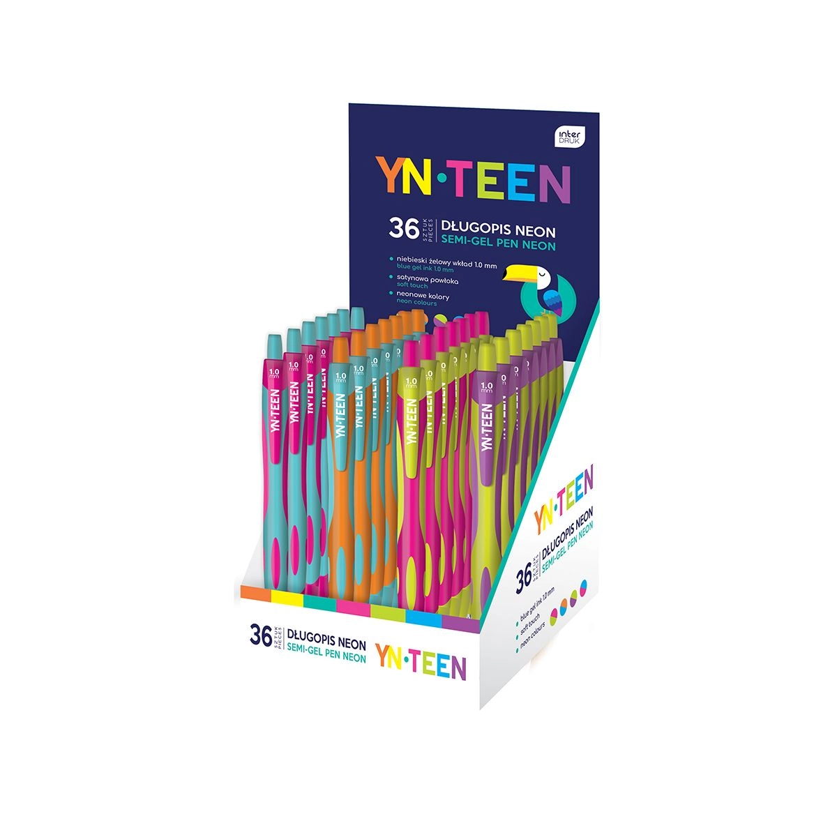 Ручка масляна Interdruk 0.8 Neon YnTeen 75523