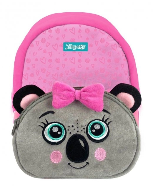 Рюкзак дитячий 1Вересня K-42 Koala рожевий/сірий 557878