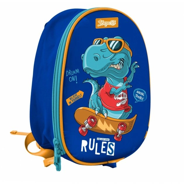 Рюкзак дитячий 1Вересня K-43 Dino rules синій 552279