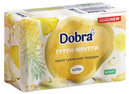 Мило туалетне DOBRA Туті-Фруті 4*70г