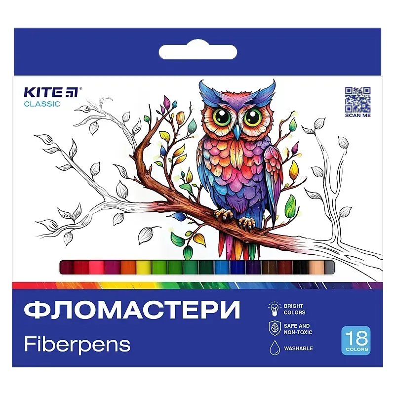 Фломастери 18 шт Kite Classic K-448