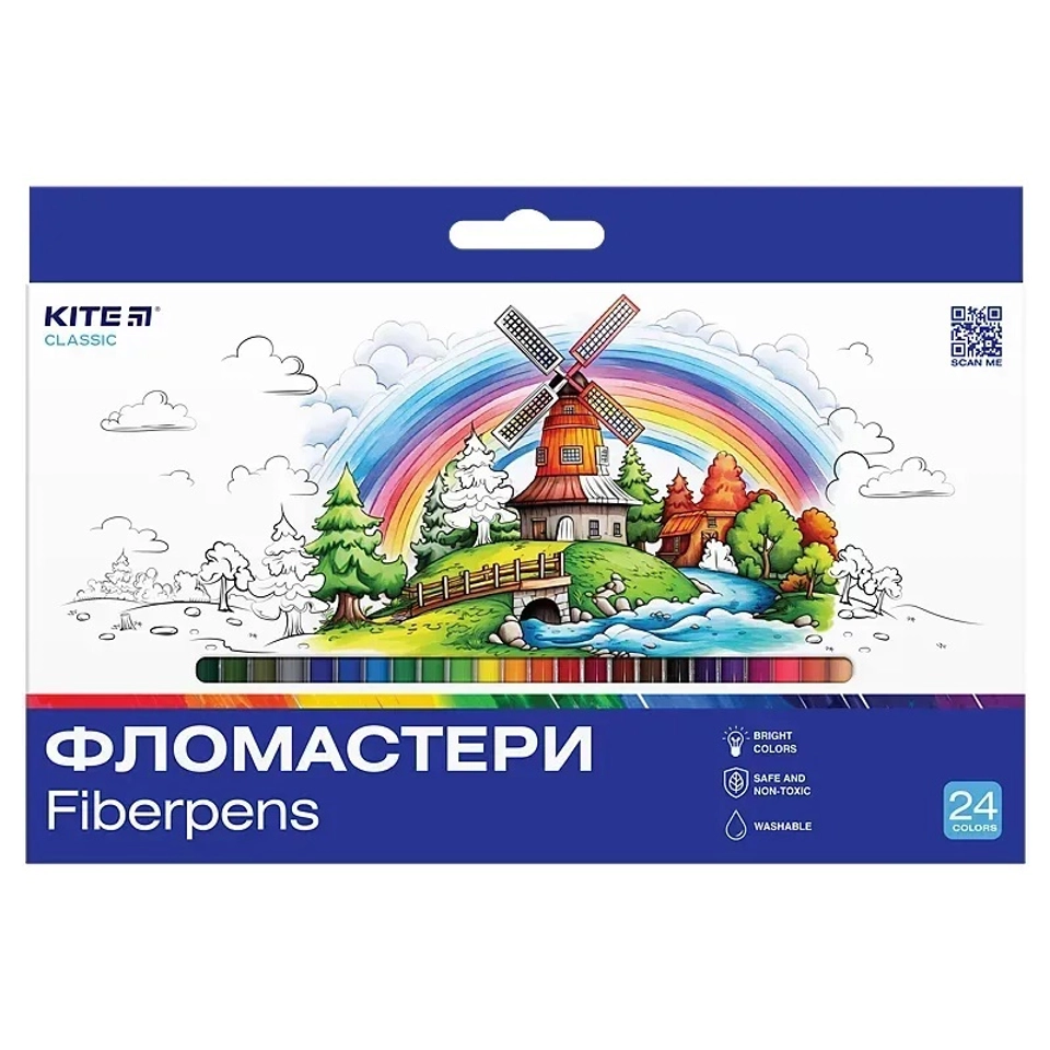 Фломастери 24 шт Kite Classic K-456 — 