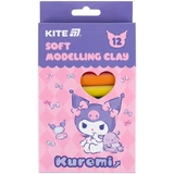 Пластилін восковий 12 кольорів Kite 200 г HK HK24-086