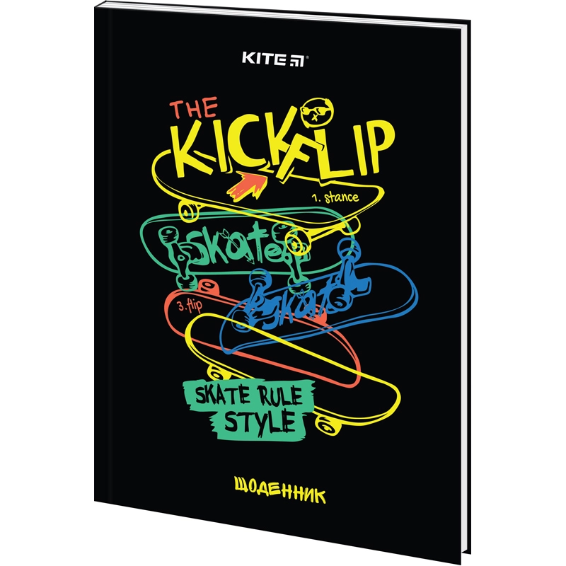 Щоденник шкільний тверда обкладинка Kick Flip KITE k22-262-9