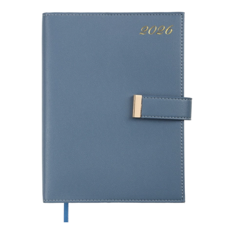 Щоденник датований A5 2026 Buromax Nude світло-синій BM.21140-30