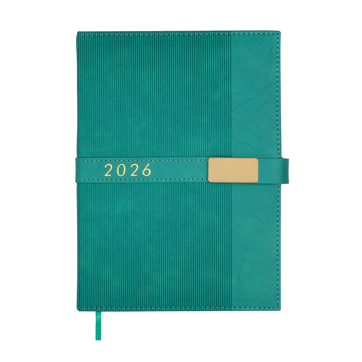 Щоденник датований A5 2026 Buromax Leroy бірюзовий BM.21145-06