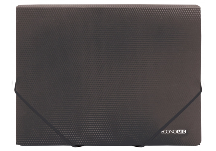 ПАПКА на гумках А4 Economix E31601-01 діамант чорна ПАПКА на гумках А4 Economix E31601-01 діамант чорна