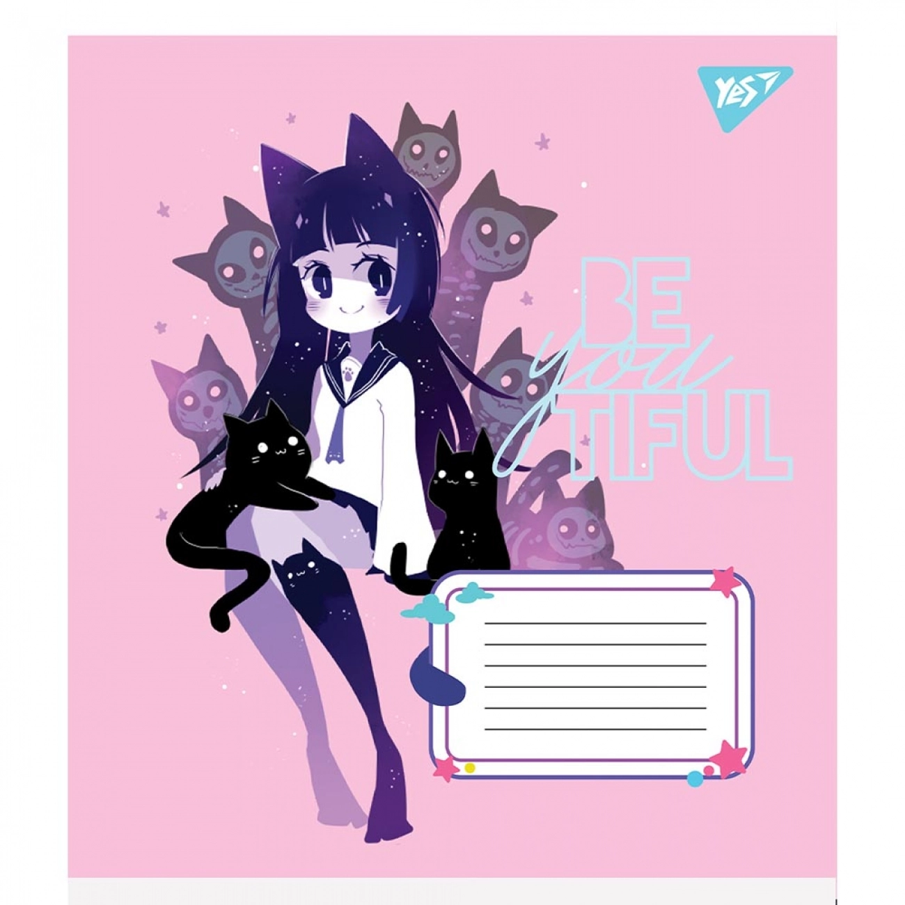 Зошит 12 аркушів клітинка YES BeYouTiful 766522