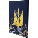 Книга записна тверда обкладинка А5 Axcent 96 аркушів клітинка UA Українці 8455-1-A