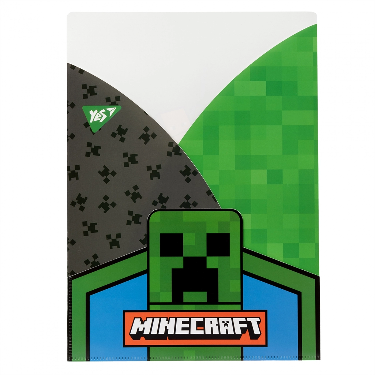 Папка-куток А4 3 фігурних клапана YES Minecraft 492086