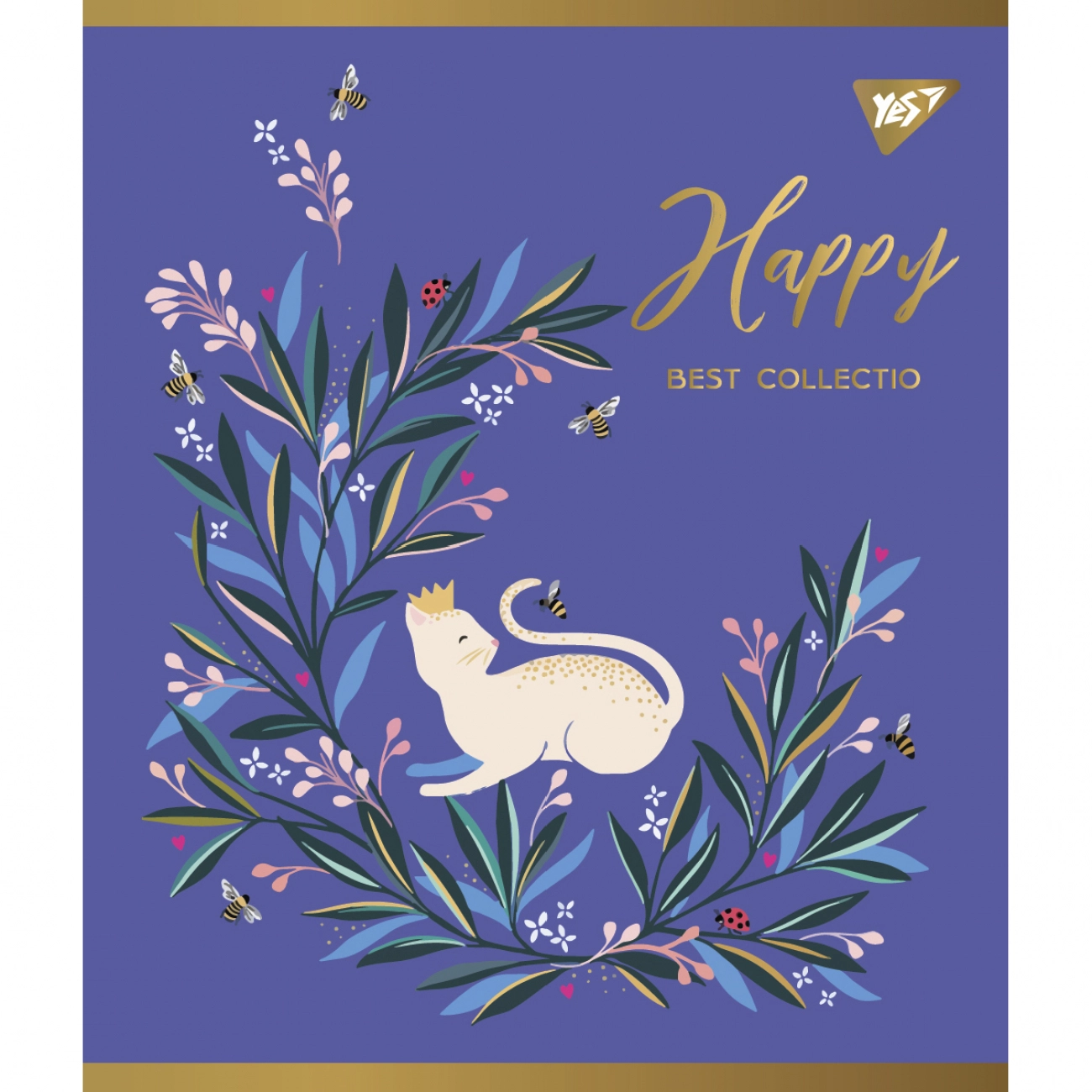 Зошит учнівський 48 аркушів клітинка Yes Преміум Happy 766873