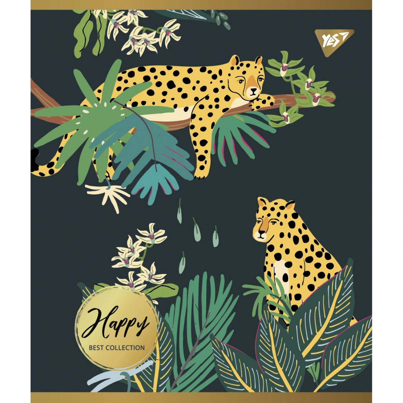 Зошит учнівський 48 аркушів клітинка Yes Преміум Happy 766873