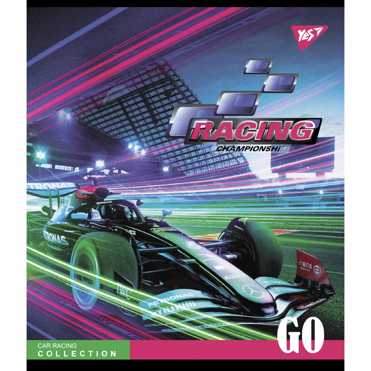 Зошит учнівський 48 аркушів клітинка Yes Racing championship 766863