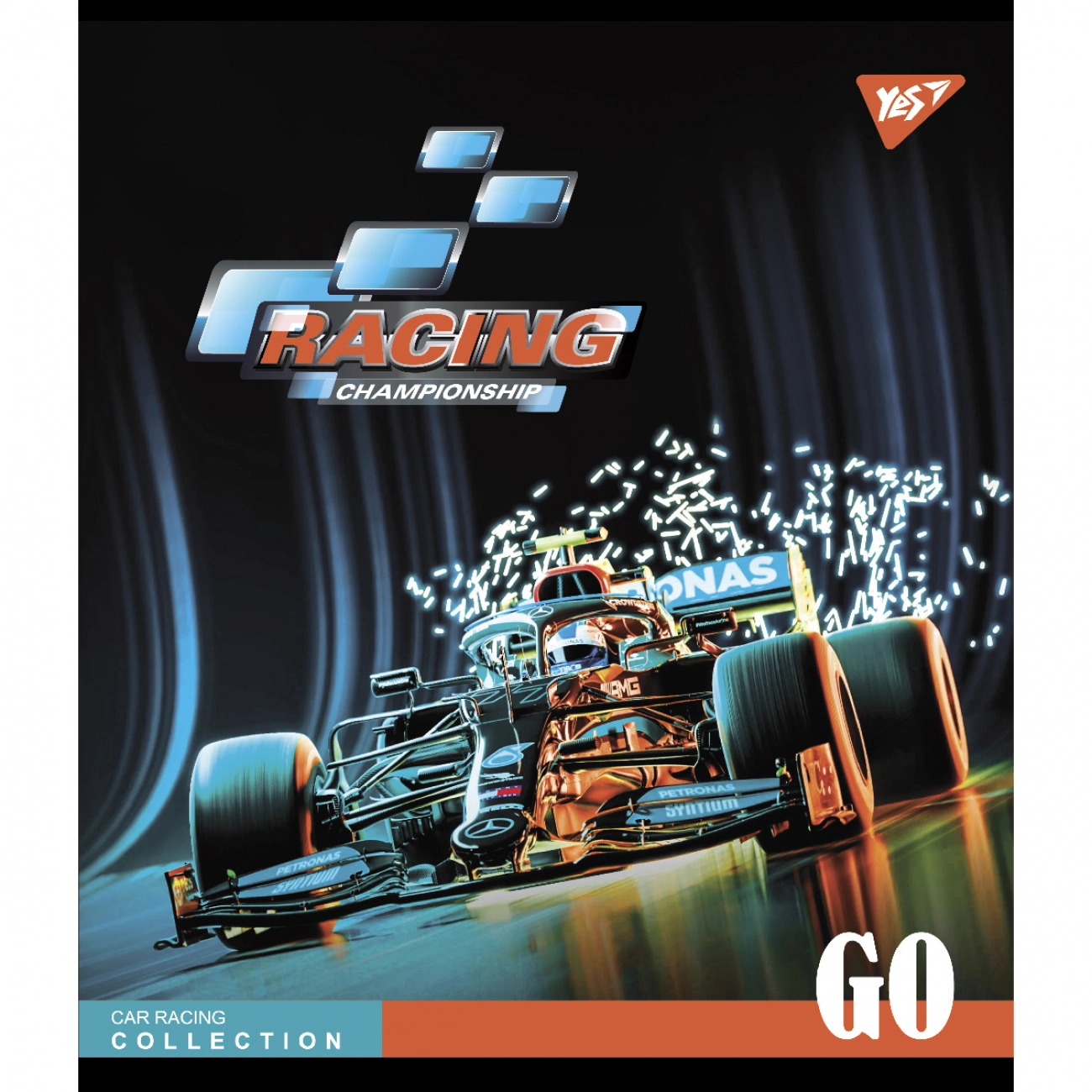 Зошит учнівський 48 аркушів клітинка Yes Racing championship 766863