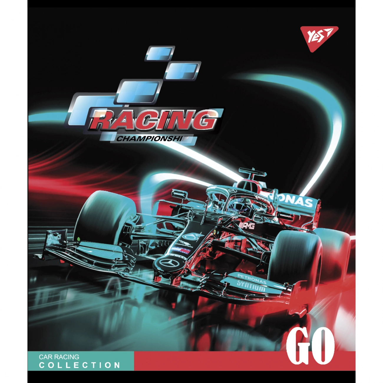 Зошит учнівський 48 аркушів клітинка Yes Racing championship 766863