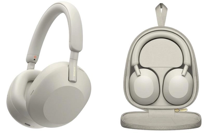 Навушники Over-ear Sony WH-1000XM5 BT 5.2, ANC, Hi-Res, AAC, LDAC, Wireless, Mic, Сріблястий Навушники Over-ear Sony WH-1000XM5 BT 5.2, ANC, Hi-Res, AAC, LDAC, Wireless, Mic, Сріблястий