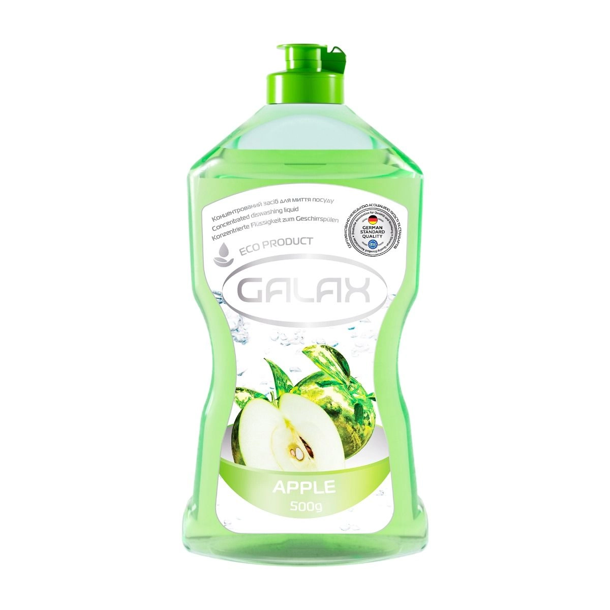 GALAX Концентрована рідина для миття посуду яблуко 0,5л.