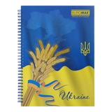 Зошит для нотаток А4, 96 арк., пружина, кл., тв. лам. Палітурка