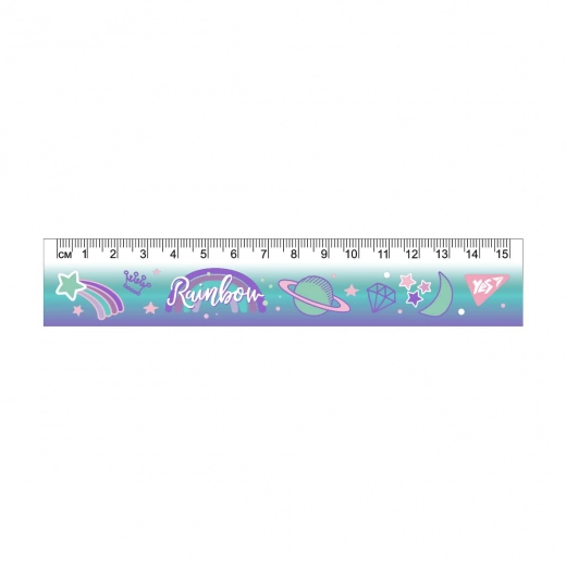 Лінійка YES 15 см Glamour 370649