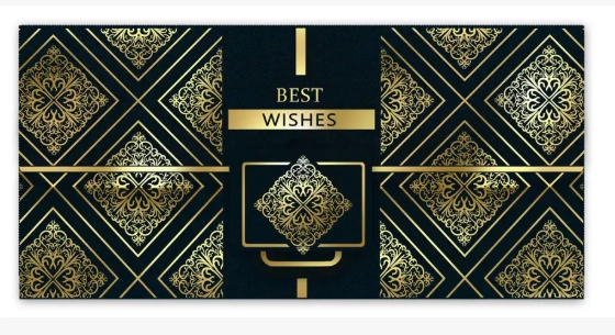 Конверт для грошей Folio К-584 Best wishes чол.