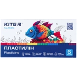 Пластилін 6 кольорів Kite Classic 120 г K-081