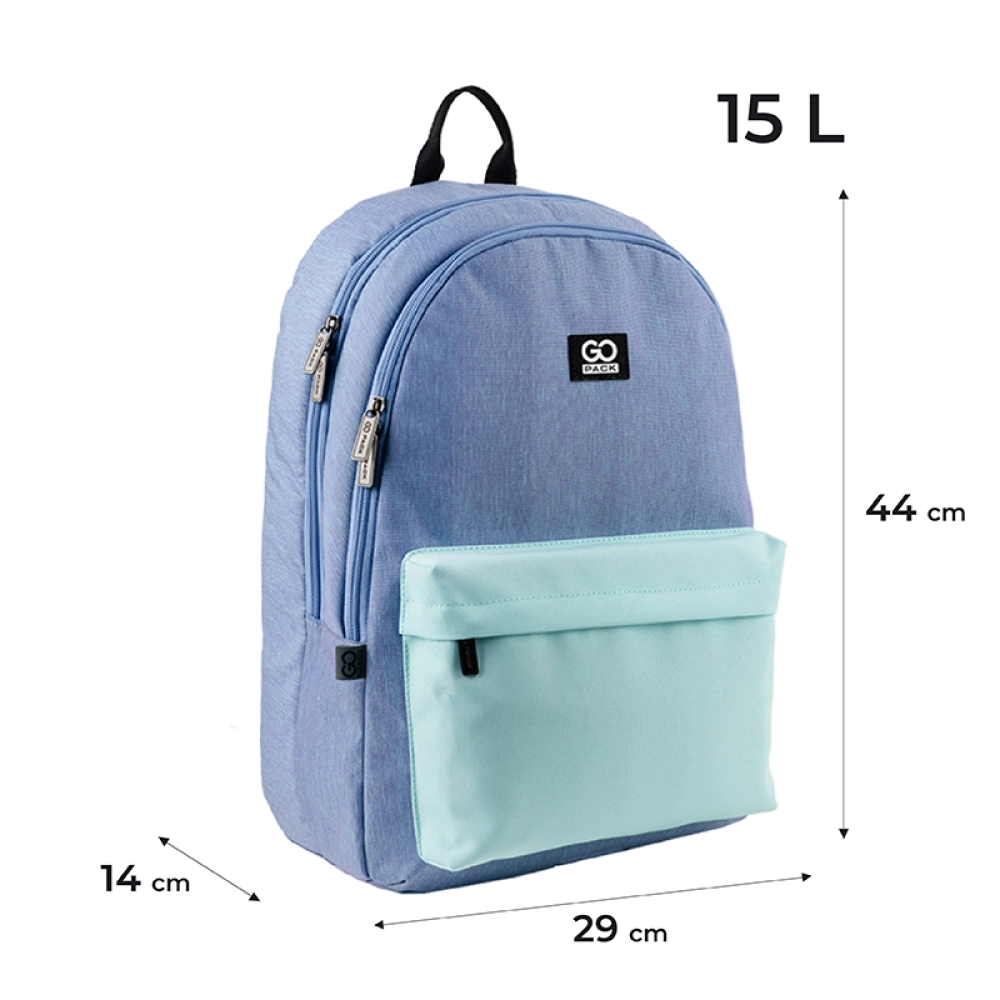 Рюкзак GoPack Education Teens 140L-2 мятно-блакитний GO24-140L-2