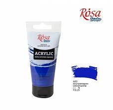 Акрилова фарба ROSA Studio Ультрамарин 75мл — фото 2
