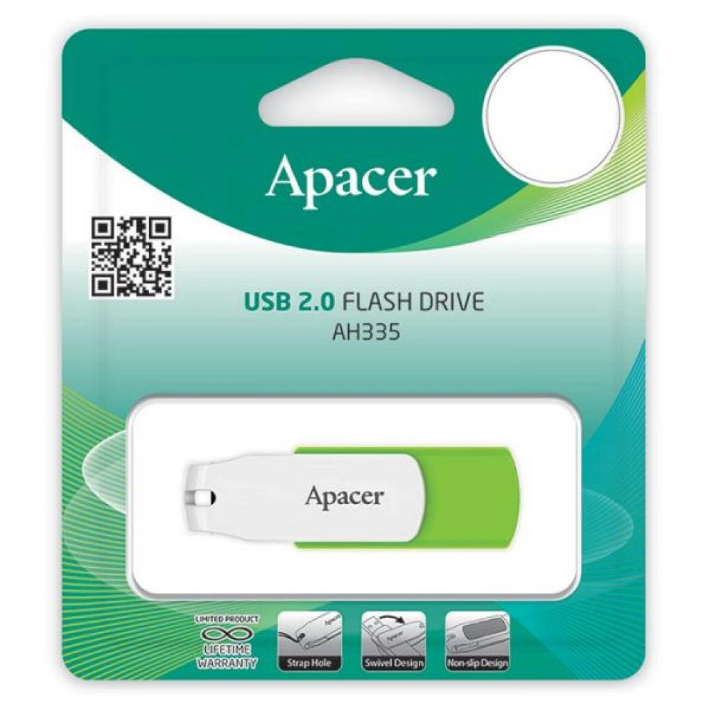 USB флеш накопичувач 16Gb APACER AH335 green