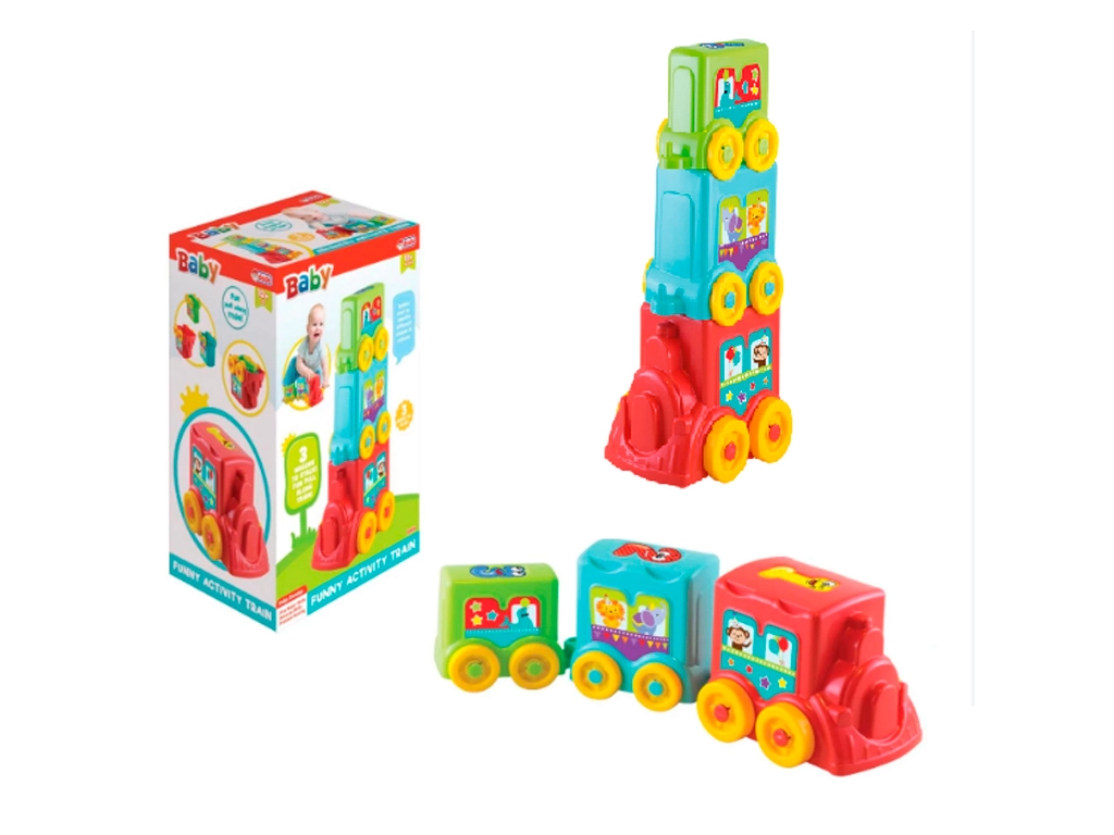 Пірамідка поїзд 162*245*123 мм Dede — фото 2