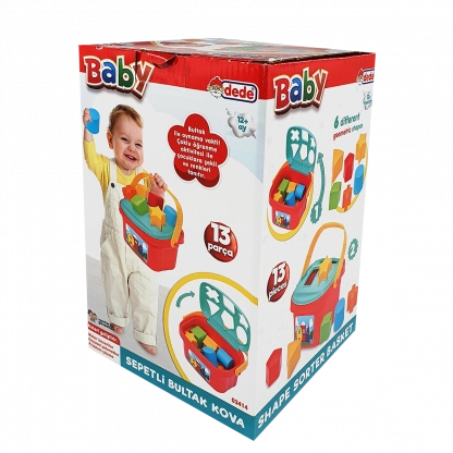 Сортер кошик геометричні фігури 150*240*150 мм Dede — фото 2