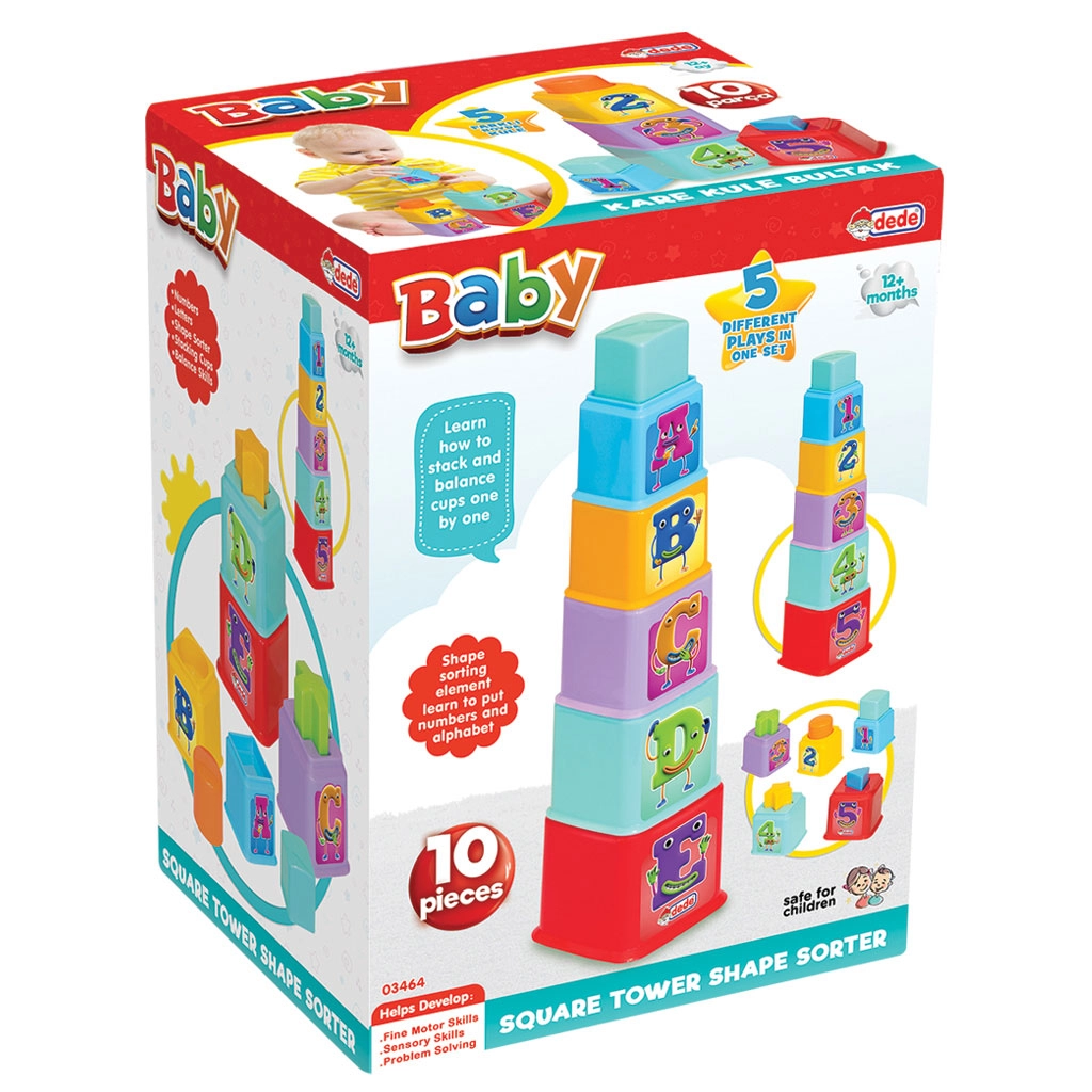 Сортер-пірамідка 162*223*142 мм Dede