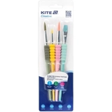 Набір пензлів Kite Creative згрипом синтетика 4 шт K-334-2