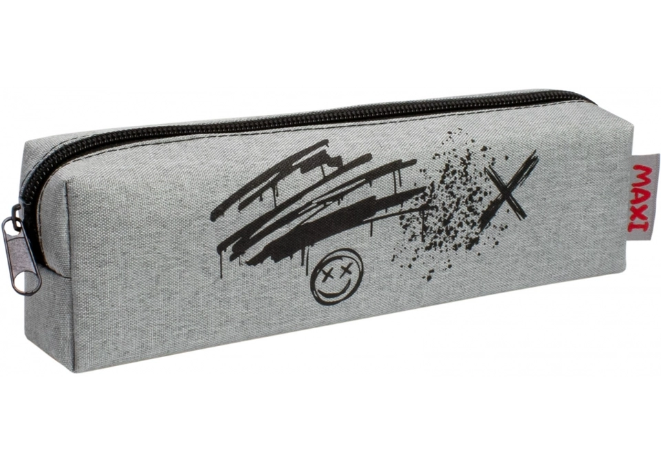 Пенал мякий Classic на 1 відділення сірий MX87405 — 