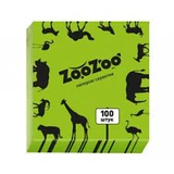 Серветки столові ZооZoo 24x23 одношарові Зелені 100шт