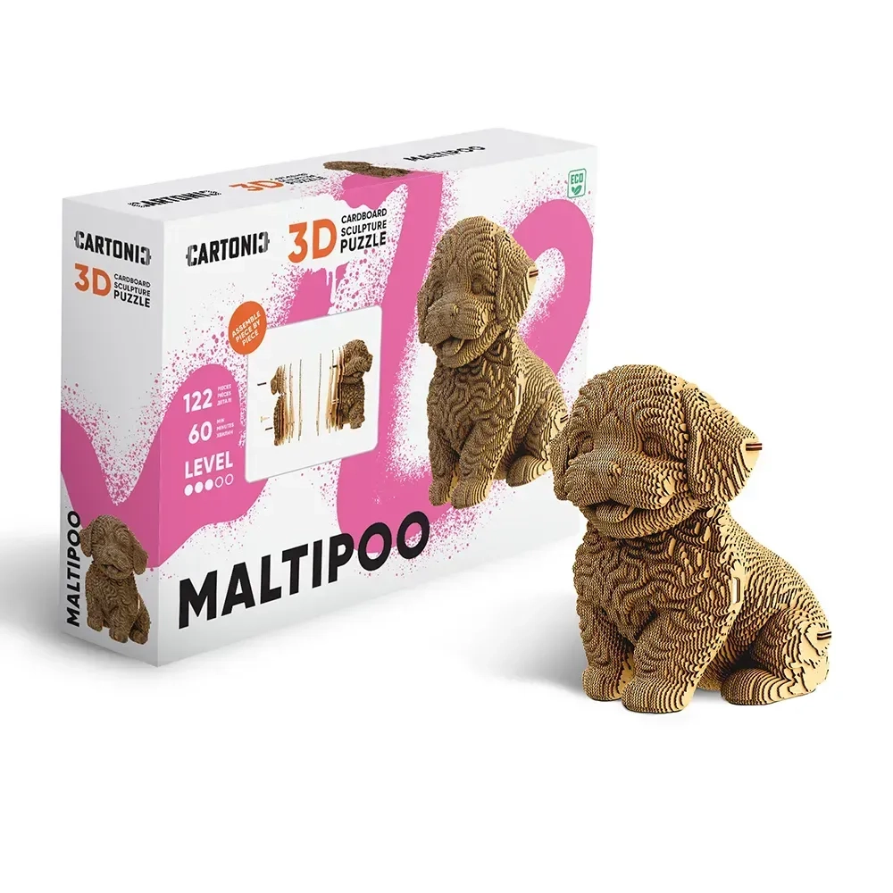 Картонний конструктор Cartonic 3D Puzzle MALTIPOO  CARTMALTIPOO