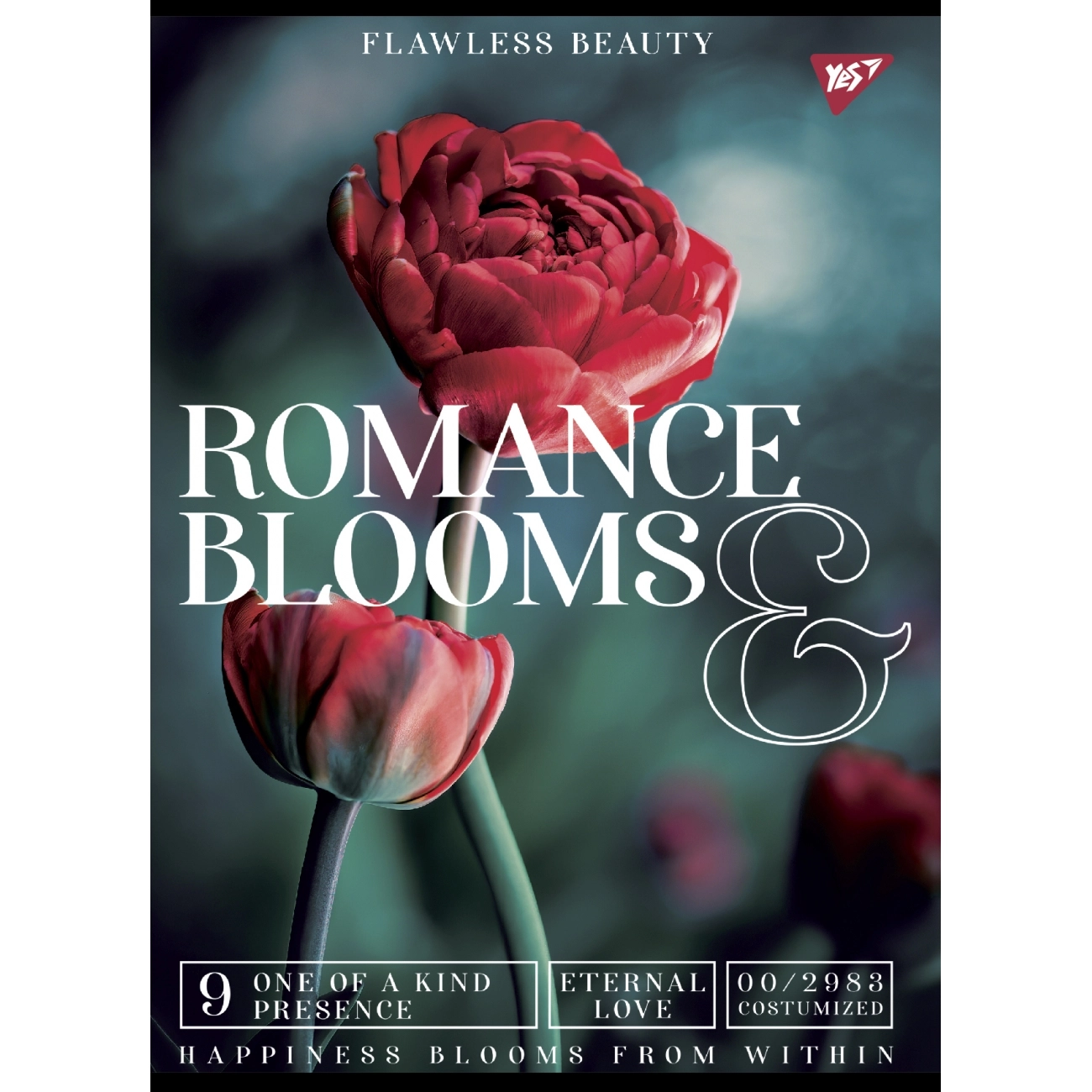 Зошит для записів Yes Romance blooms 48 аркушів клітинка