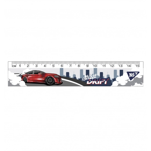 Лінійка YES 15 см Street drift 370664