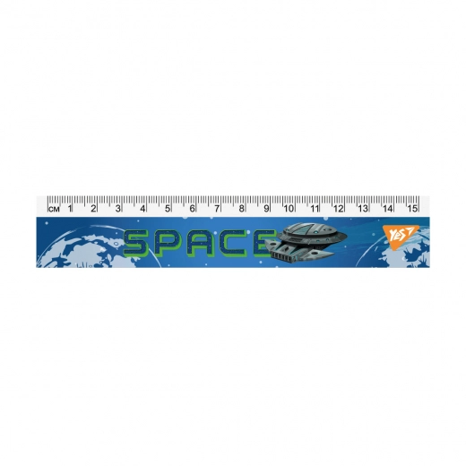 Лінійка YES 15 см Space 370663
