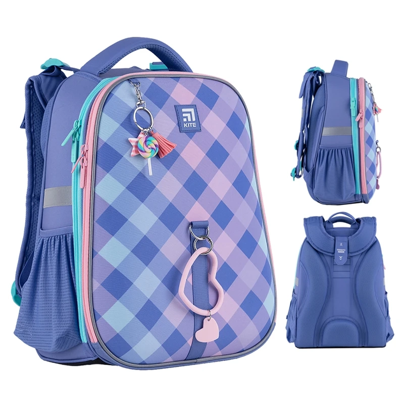 Рюкзак Kite Education каркасний 531 Purple Chequer K24-531M-2