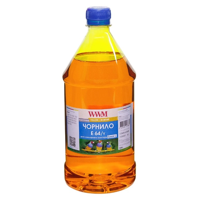 Чорнило WWM Epson 664 L110/L210/L355 1000г Yellow водорозчинне (E64/Y-4)