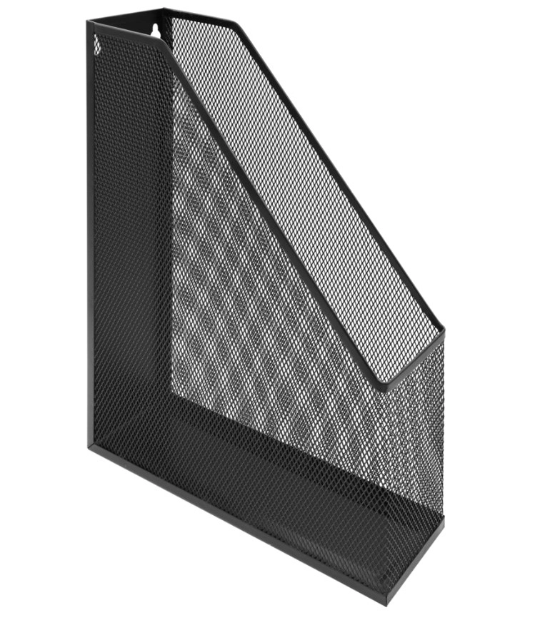 Лоток для паперів вертикальний сітка чорний — фото 2