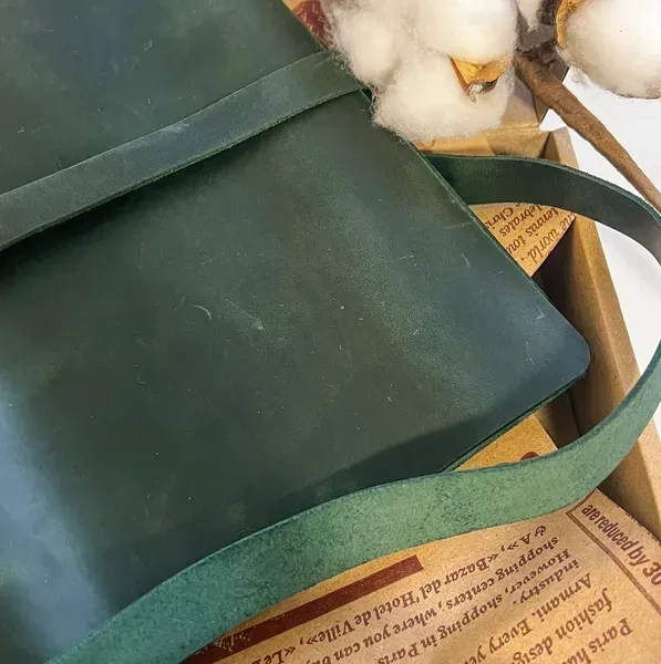 Блокнот Professional journals натуральна шкіра Аляска зелений — фото 4